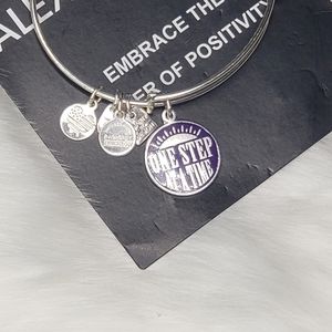 Alex and Ani One Step at a Time charm bangle
